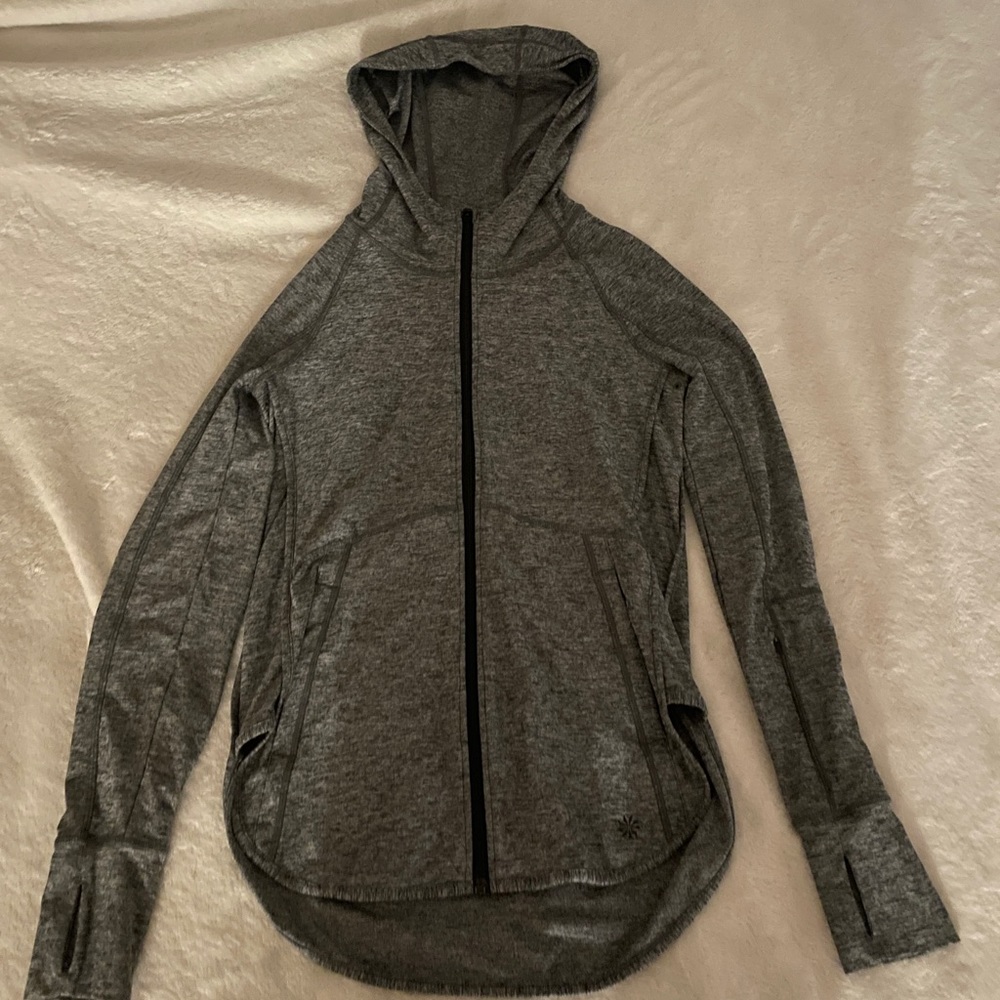 athleta hooded zip up